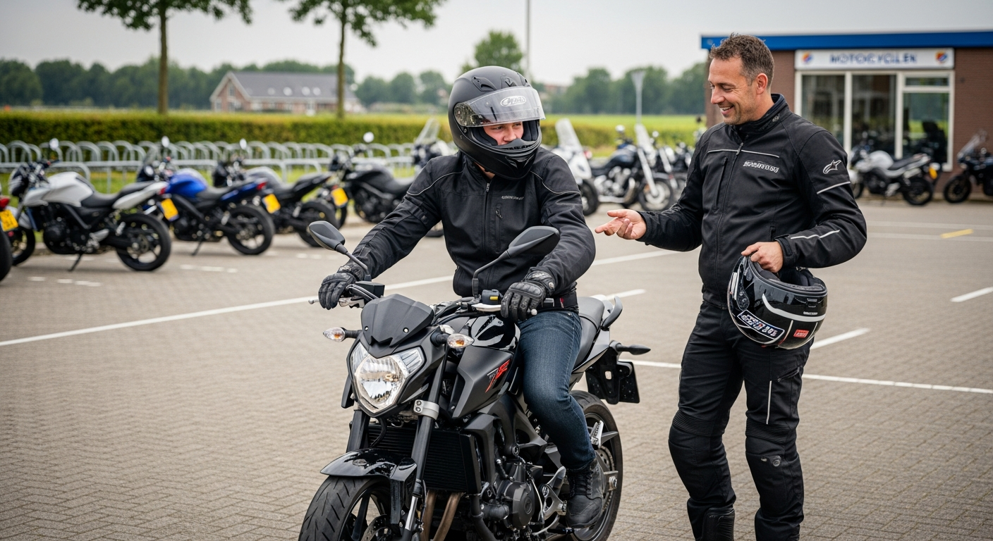 Proefles motorrijden — wat kun je verwachten